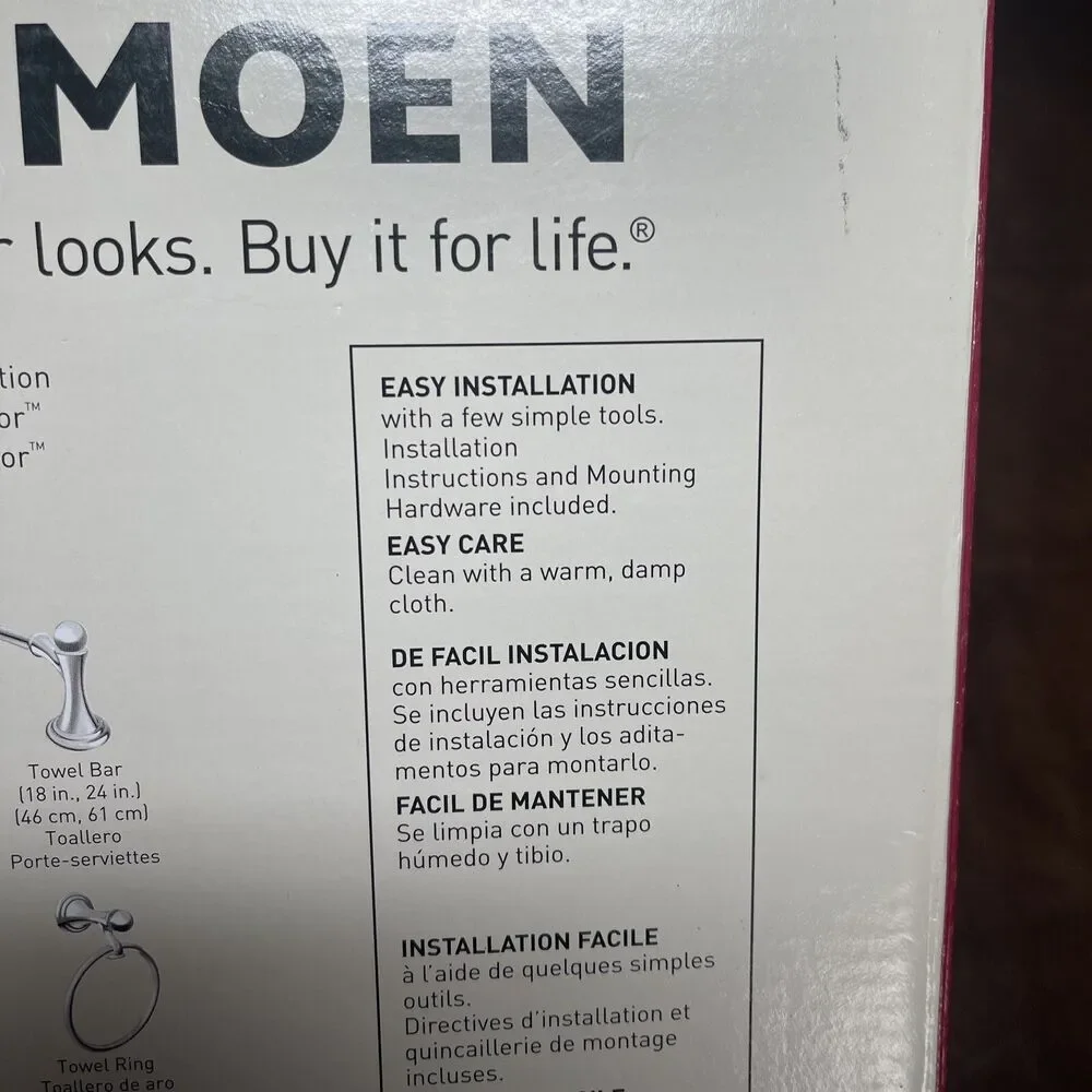 NEW Moen PARLOR Silver Chrome Towel Ring Bathroom Hardware DN5486CH